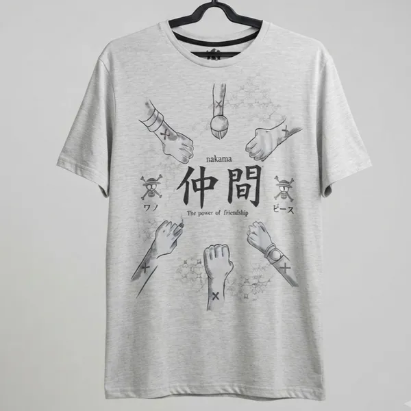 Camiseta One Piece Cinza M Sanninme