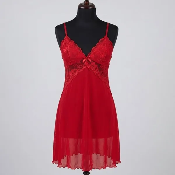 Camisola Renda Vermelha M