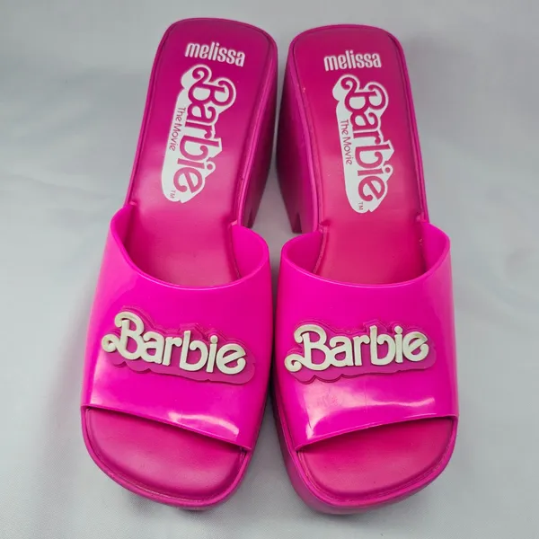 Sandália Tamanco Barbie Melissa Rosa 38