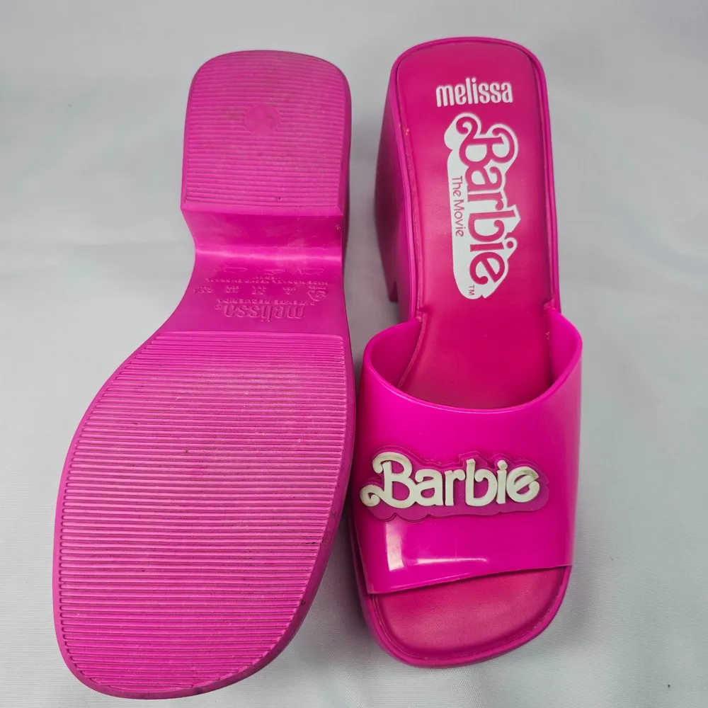 Sandália Tamanco Barbie Melissa Rosa 38
