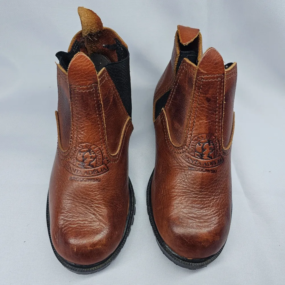 Bota Botina Infantil Couro Marrom 28 Santa Adélia