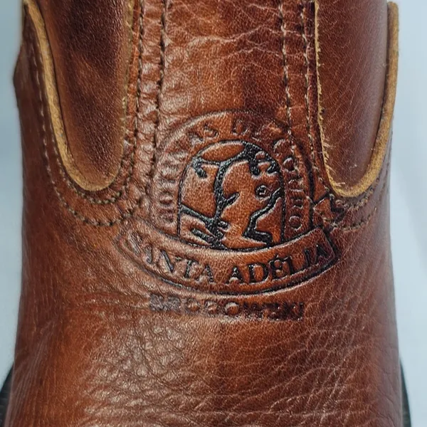 Bota Botina Infantil Couro Marrom 28 Santa Adélia