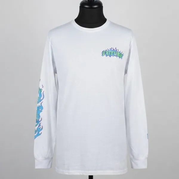 Camiseta Manga Longa Aesthetic Chamas G Shein