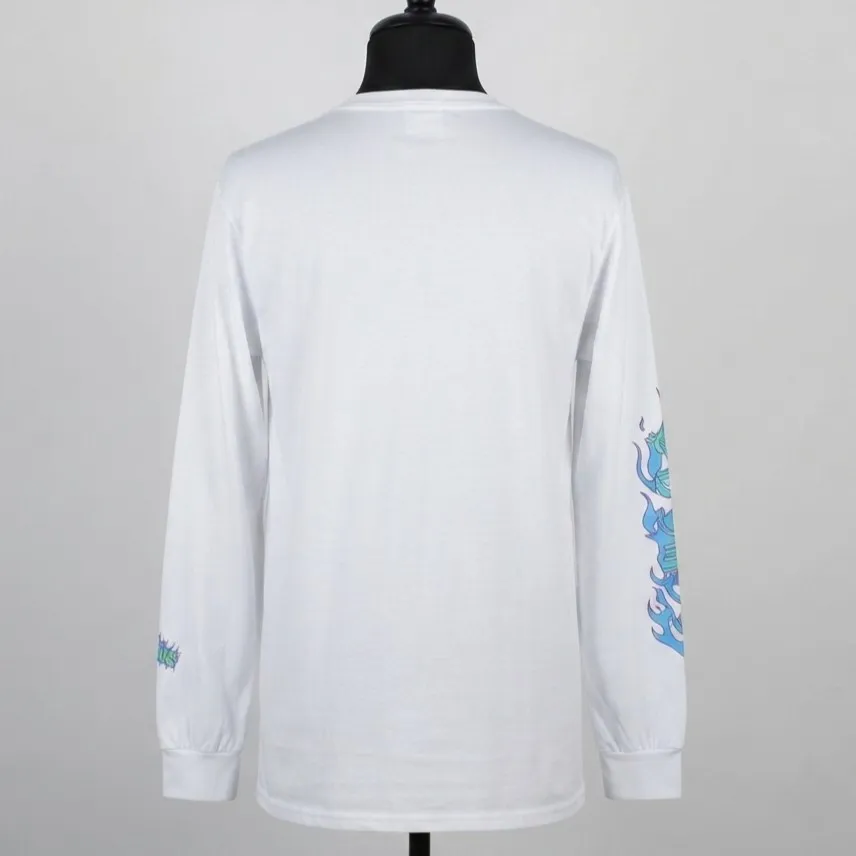 Camiseta Manga Longa Aesthetic Chamas G Shein