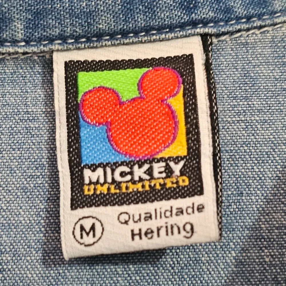 Camisa Jeans Vintage CGC Mickey Disney M