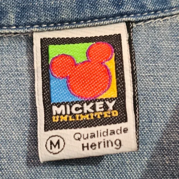 Camisa Jeans Vintage CGC Mickey Disney M