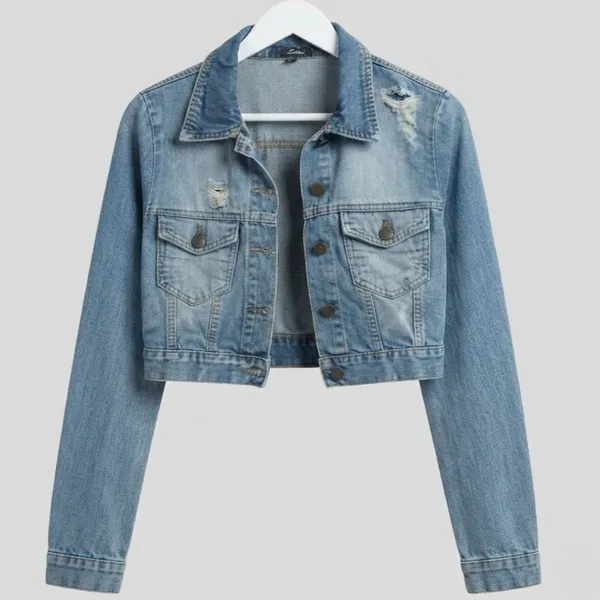Jaqueta Jeans Cropped P Lemier Jeans