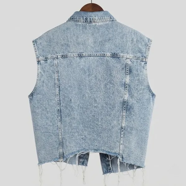 Colete Jeans Cropped G Vizzy Jeans