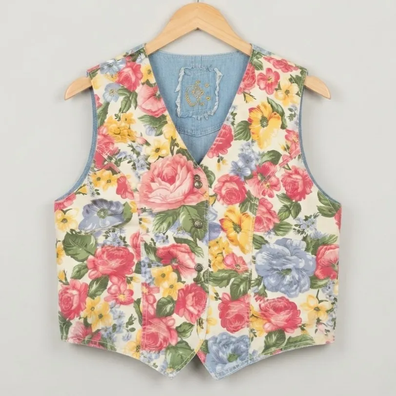 Colete Jeans Vintage Dupla Face G