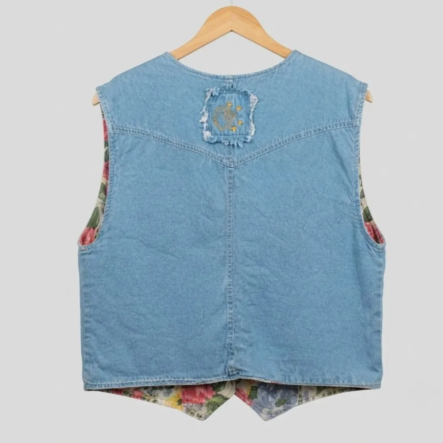 Colete Jeans Vintage Dupla Face G