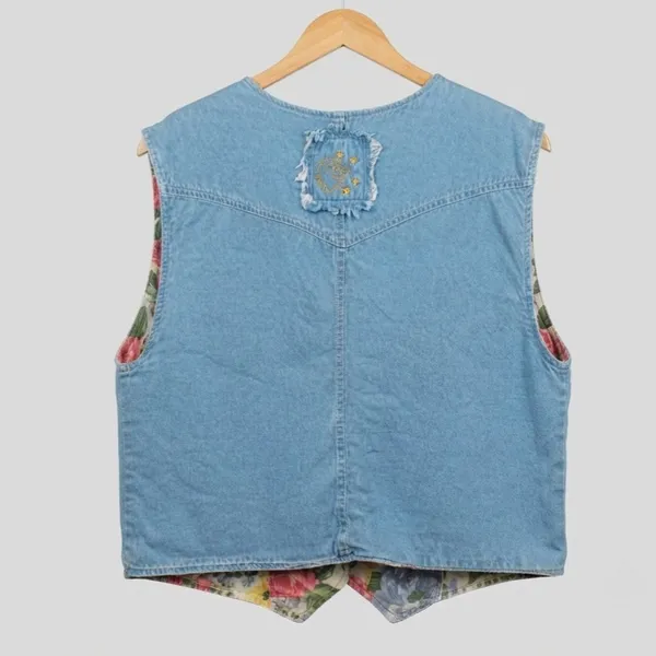 Colete Jeans Vintage Dupla Face G