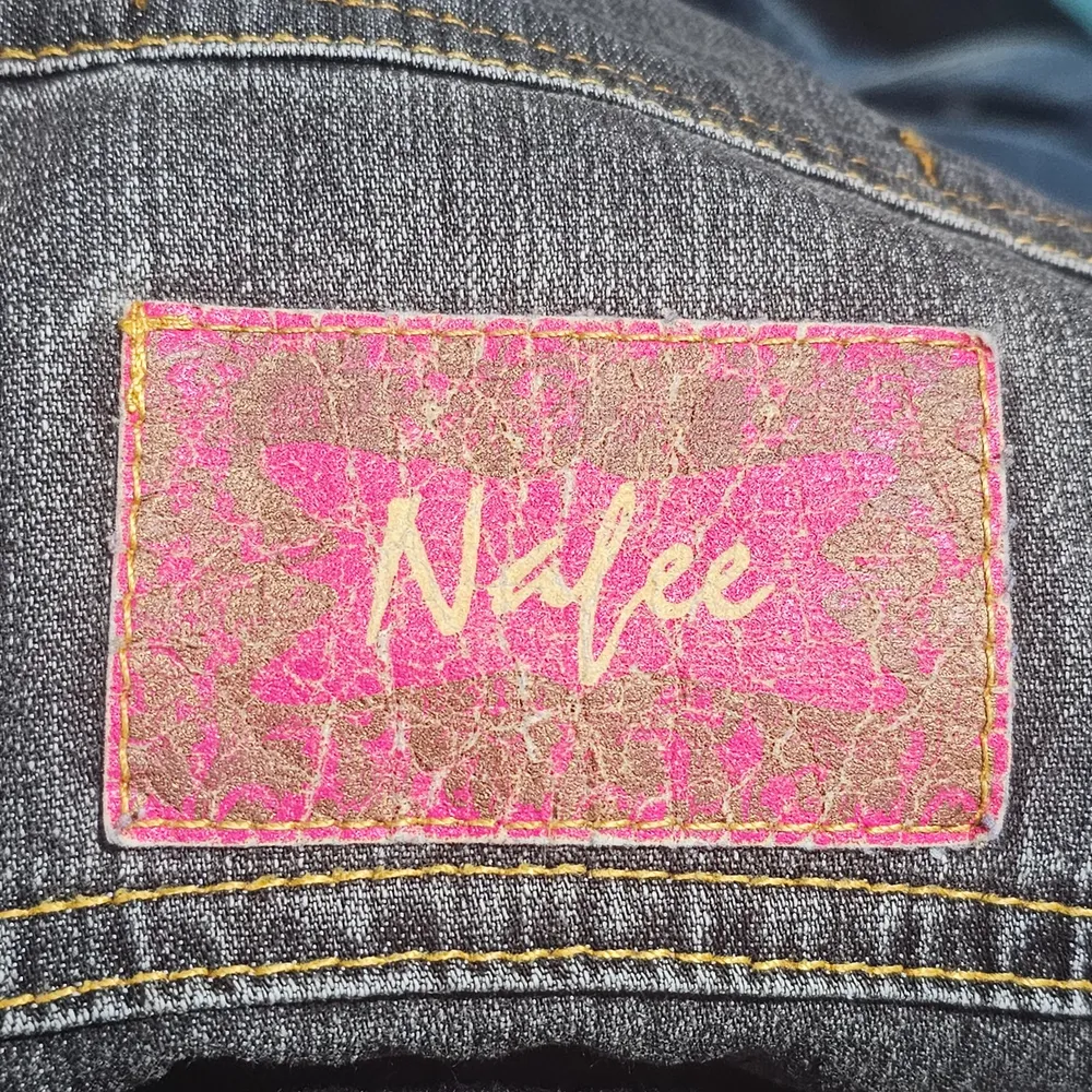 Jaqueta Jeans Feminina Cinza Y2k P Nafee