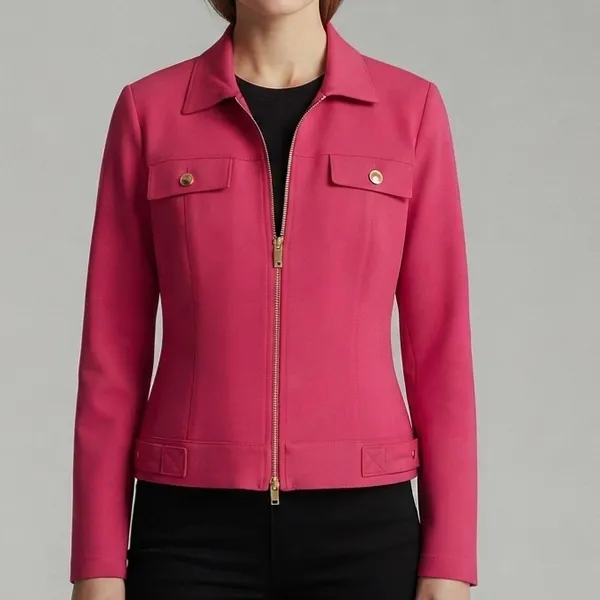 Jaqueta Blazer Rosa Feminina M Desacato