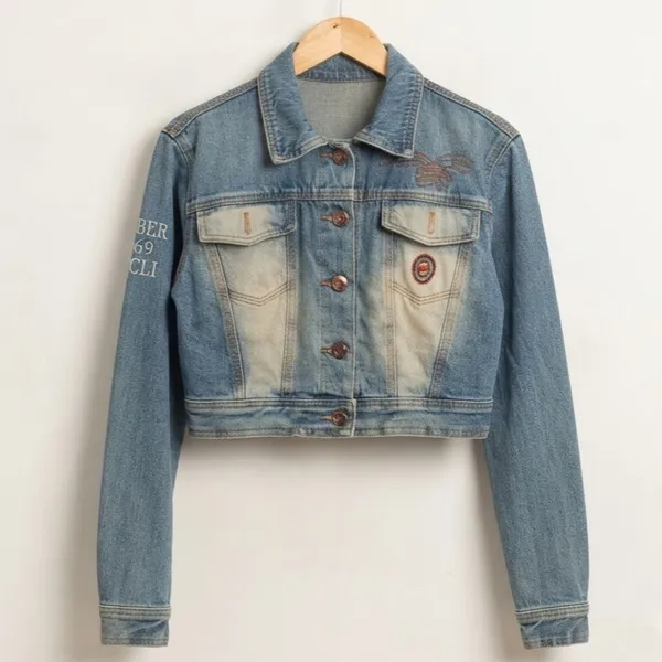 Jaqueta Jeans Curta Vintage CGC CGC P Zappie Vicunha
