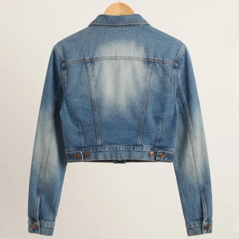 Jaqueta Jeans Curta Vintage CGC CGC P Zappie Vicunha