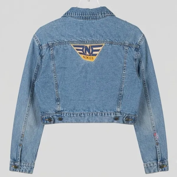 Jaqueta Jeans Vintage CGC Curta Anos 90 P Nikos