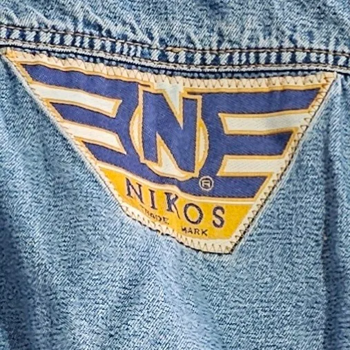 Jaqueta Jeans Vintage CGC Curta Anos 90 P Nikos