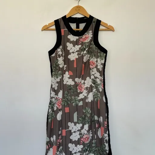 vestido floral maria filó