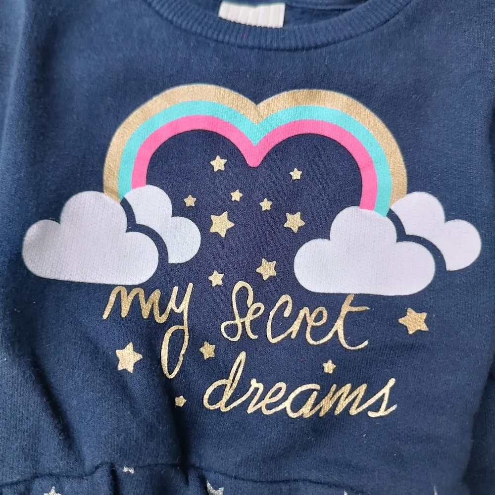 Vestido Moletom Estrelinhas