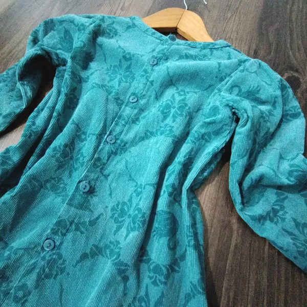 Vestido Veludo Manga Longa