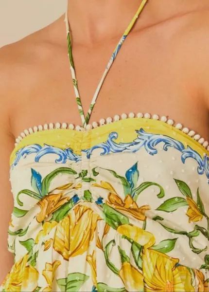 vestido desejo cropped farm