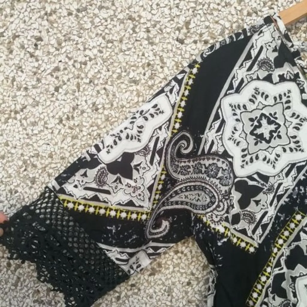 Vestido estampado Shoulder