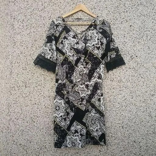 Vestido estampado Shoulder