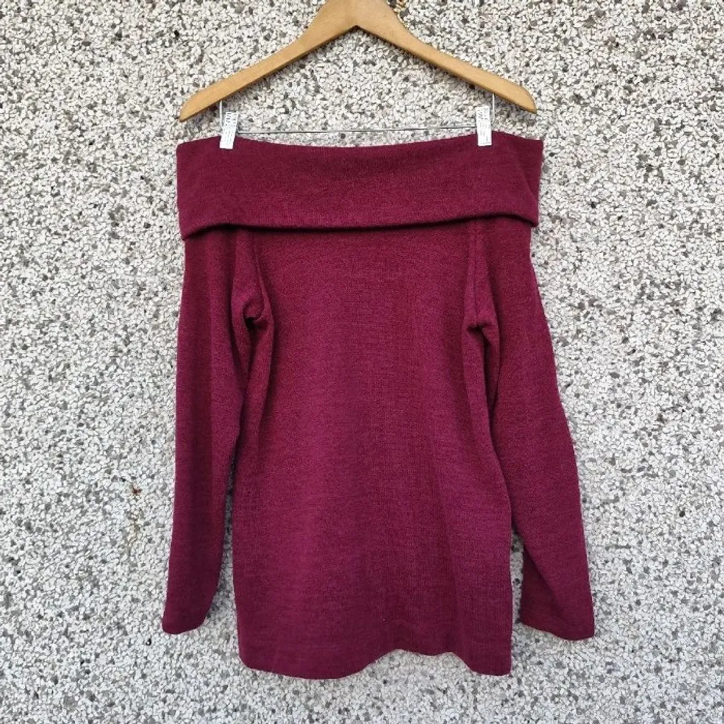 Blusa ombro a ombro tricô