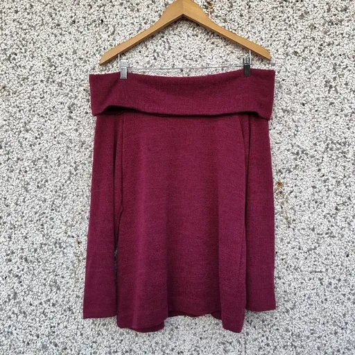 Blusa ombro a ombro tricô