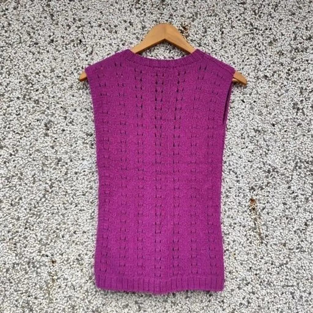 Colete tricô gola V