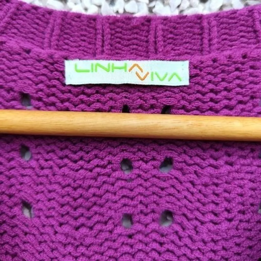 Colete tricô gola V