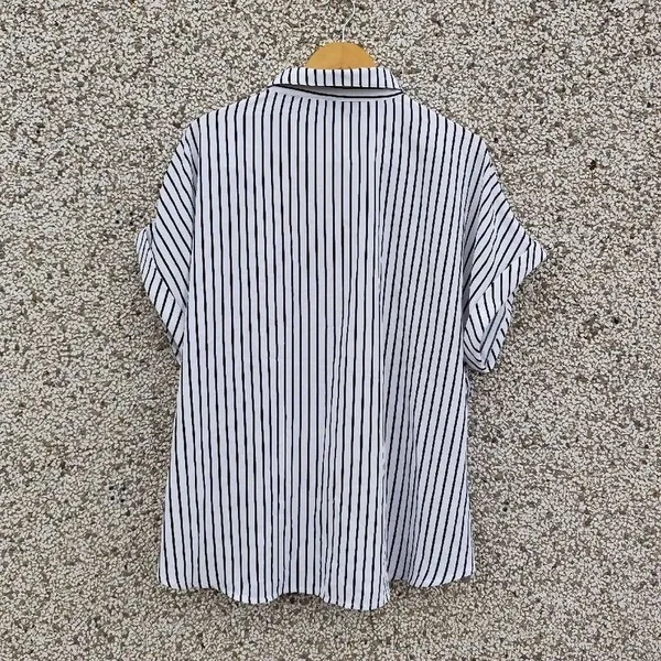 Camisa listrada plus size 3XL