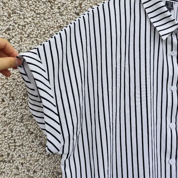 Camisa listrada plus size 3XL