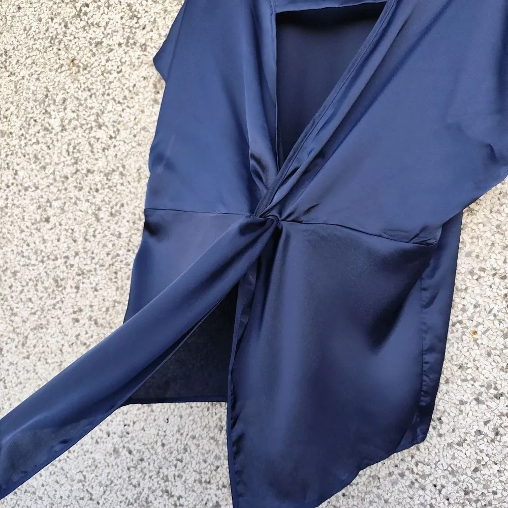 Blusa Shein Curve azul-marinho 1XL