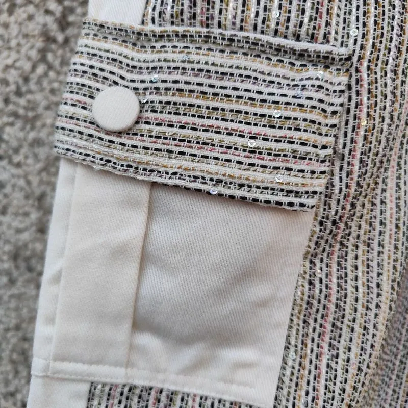 Calça cargo paetês Rock Lola