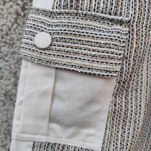 Calça cargo paetês Rock Lola