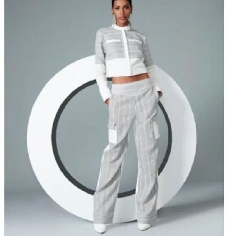 Calça cargo paetês Rock Lola