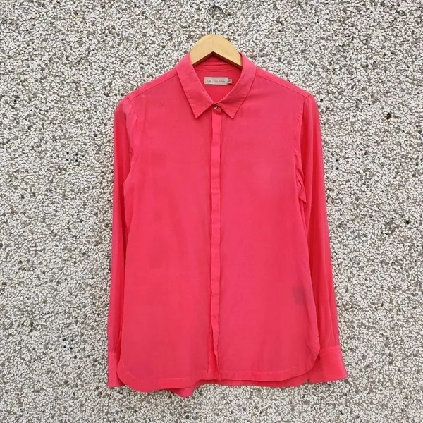 Camisa rosa seda Cori