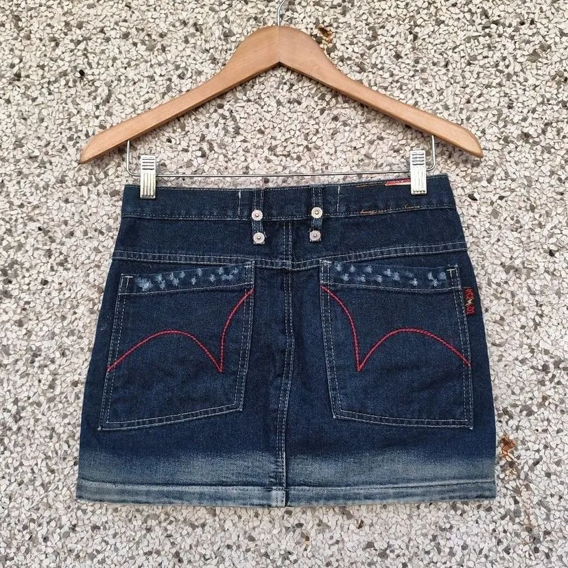 Minissaia jeans Y2K