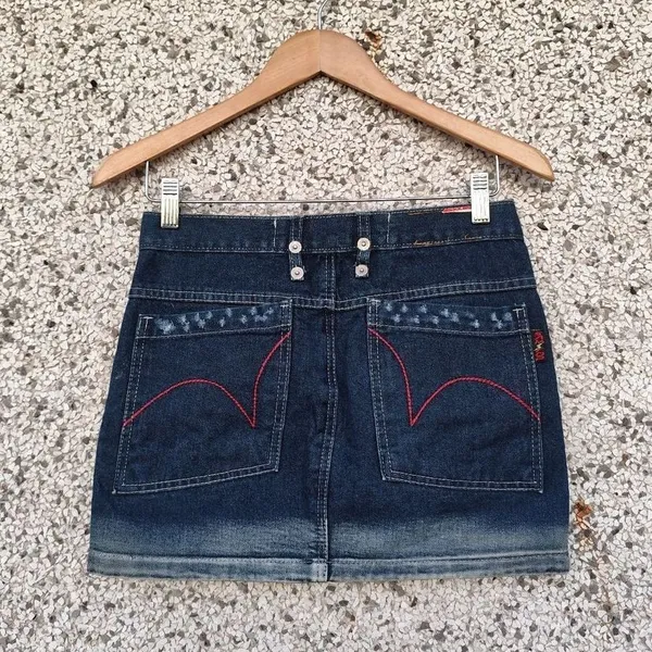 Minissaia jeans Y2K