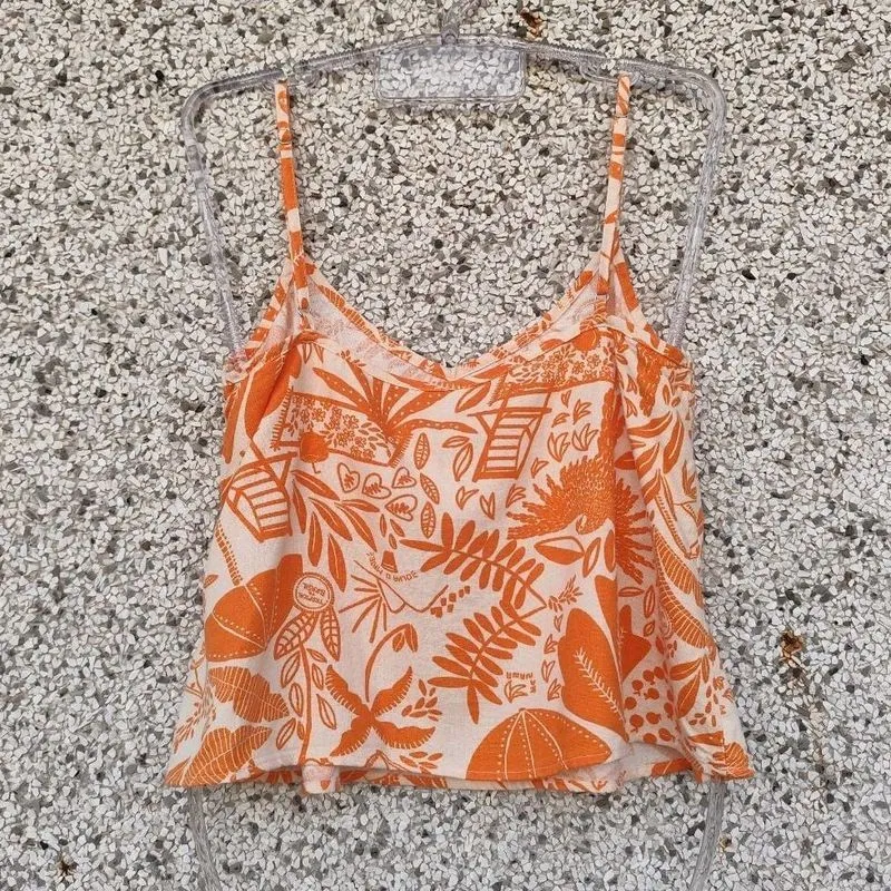 Blusa estampada viscolinho