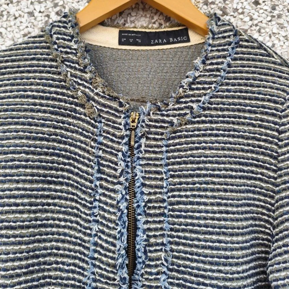 Casaco tweed Zara listrado