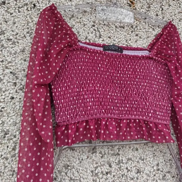 Cropped petit poa em tule com lastex
