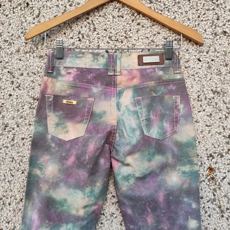 Calça jeans galáxia cintura baixa