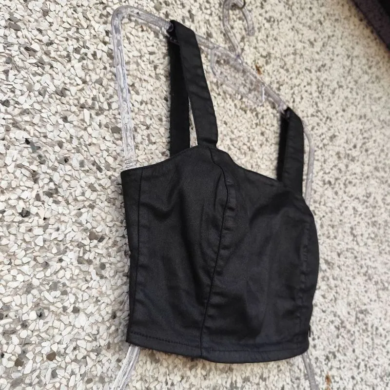 Cropped jeans com elastano