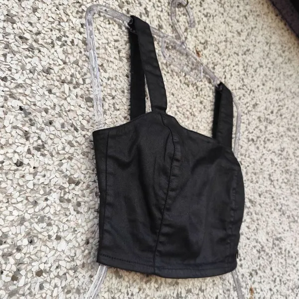 Cropped jeans com elastano