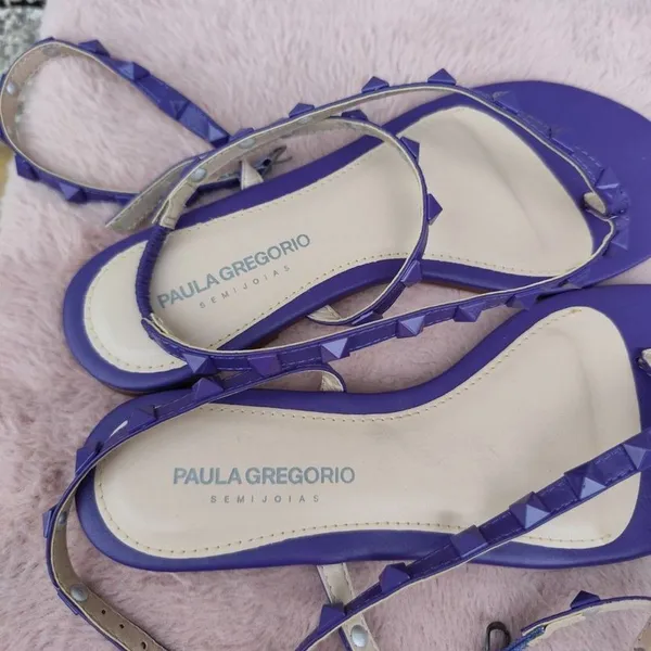 Rasteirinha Paula Gregorio roxa