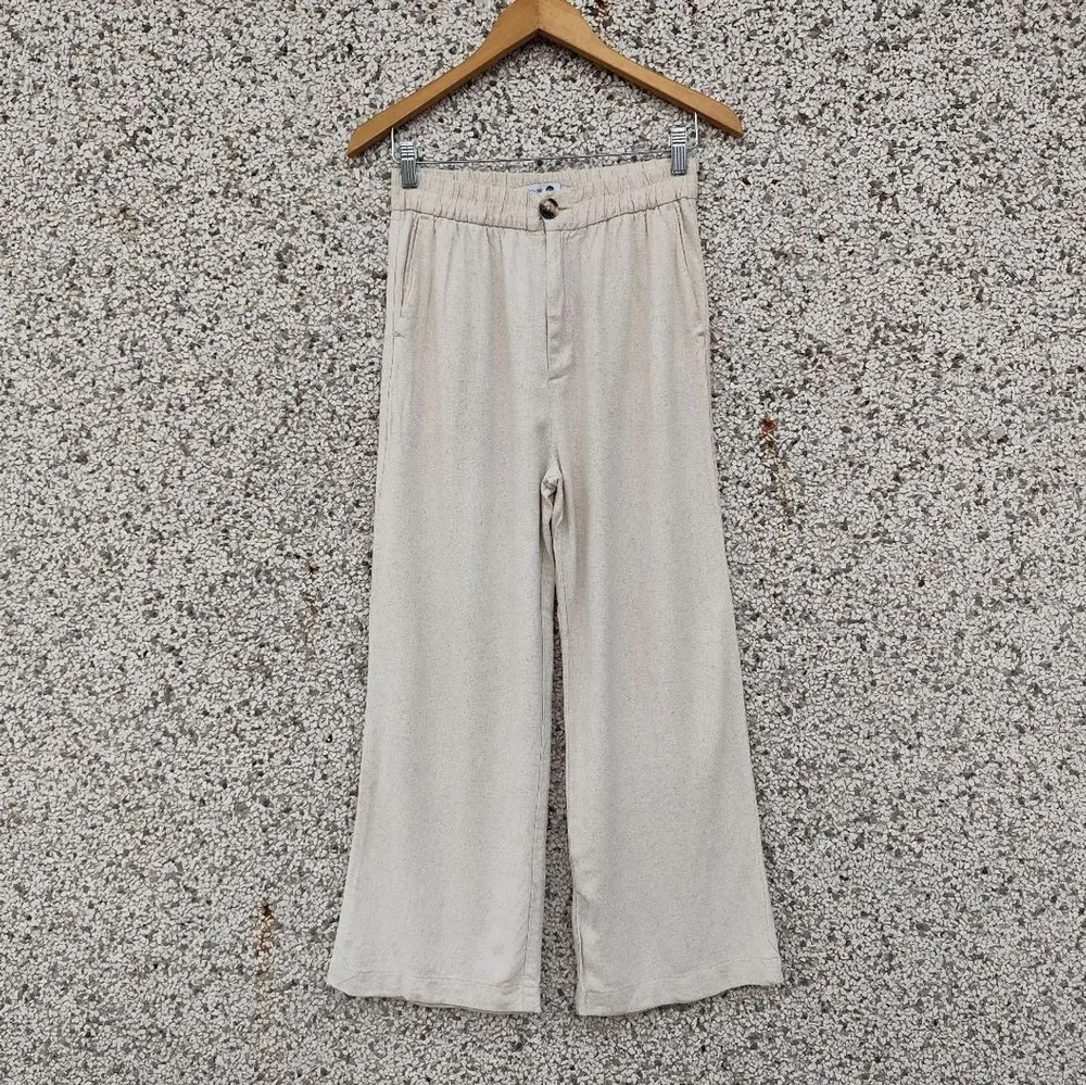 Calça wide leg viscolinho