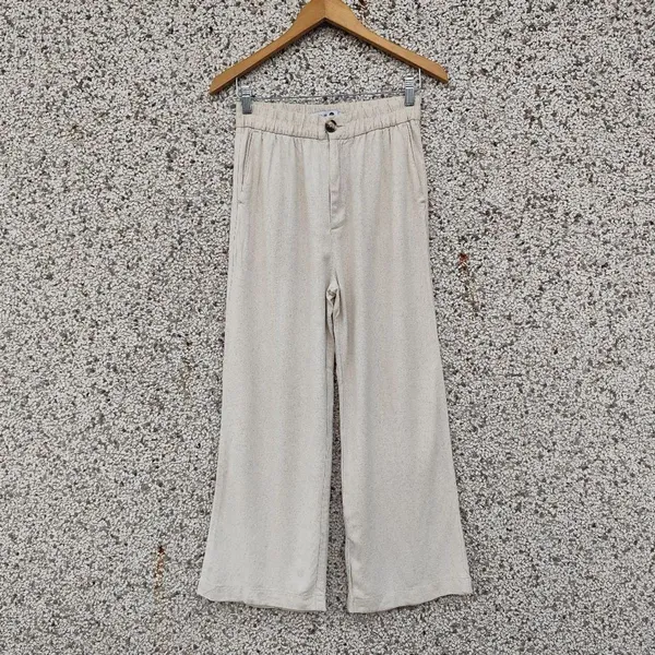 Calça wide leg viscolinho