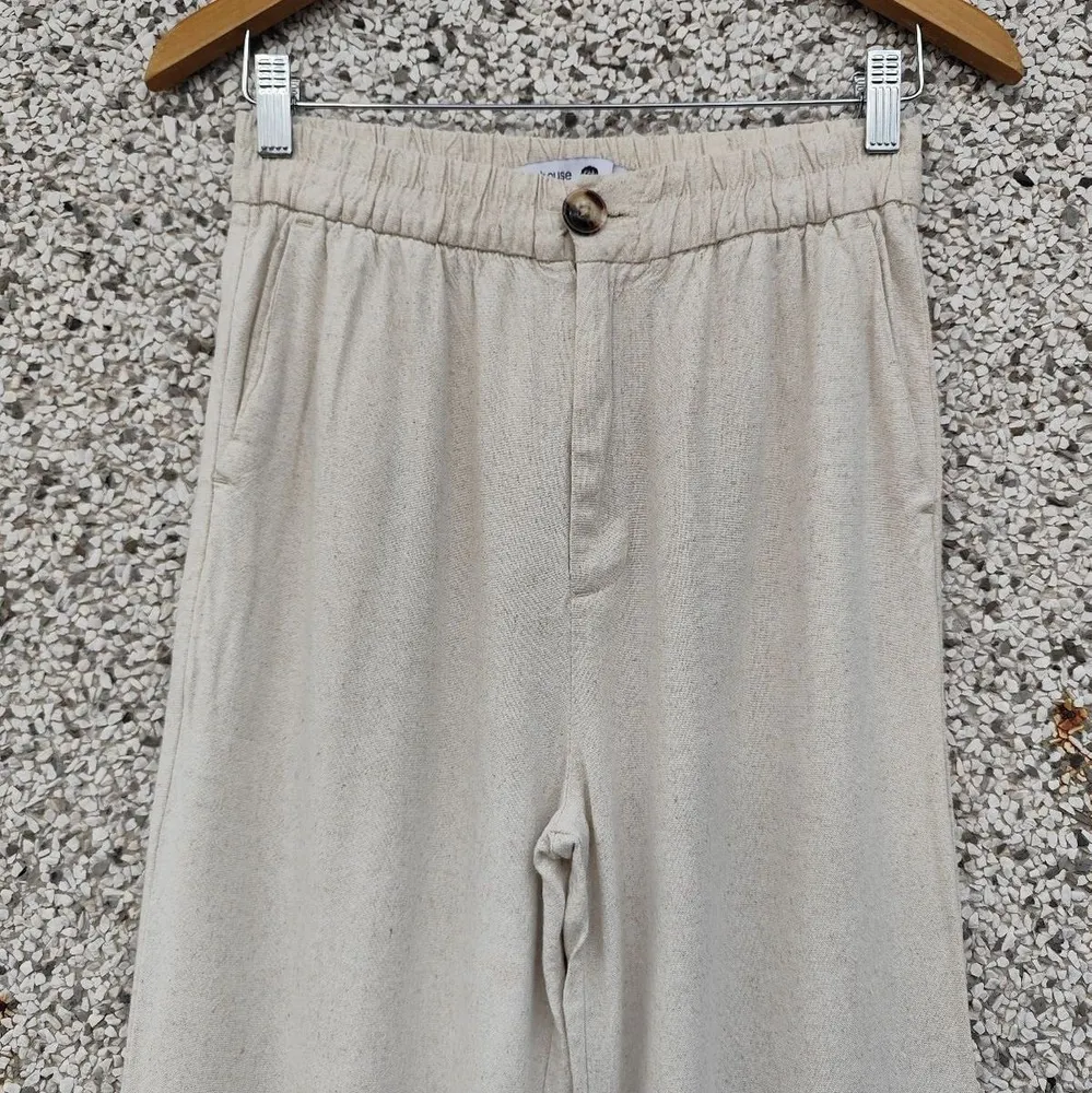 Calça wide leg viscolinho